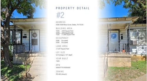 5508 Mesa Circle, Dallas, TX, 75235 | Card Image