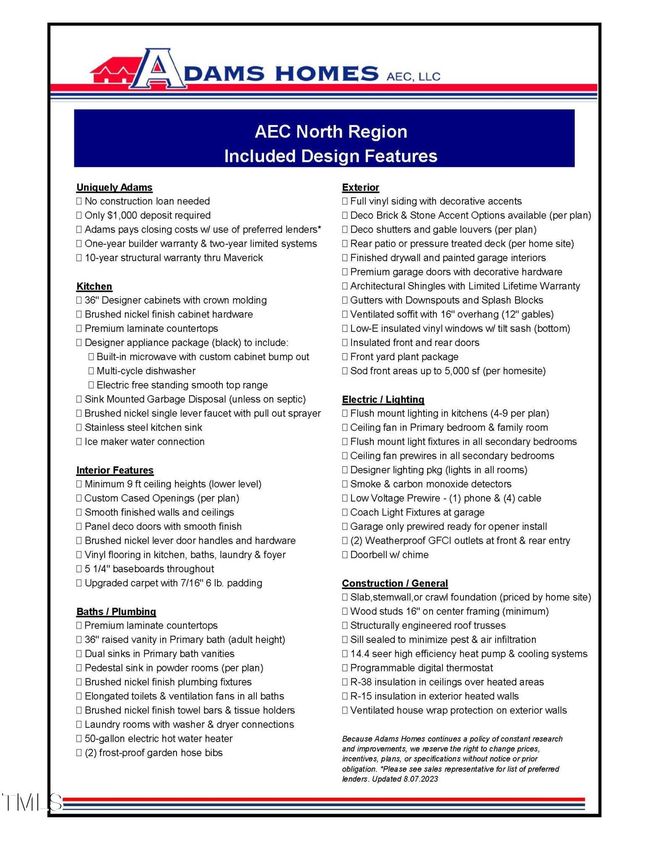 AEC Regional Standard Features 8.7.23 | Image 38