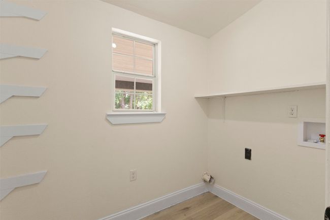 Unfurnished bedroom with light wood-style floors, a closet, baseboards, and a ceiling fan | Image 21