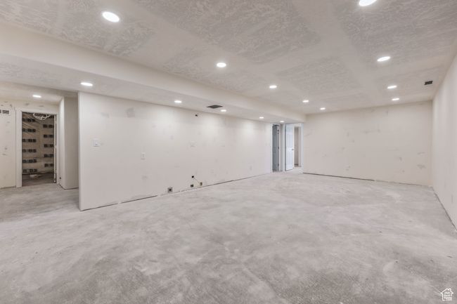 Finished basement with visible vents and recessed lighting | Image 31
