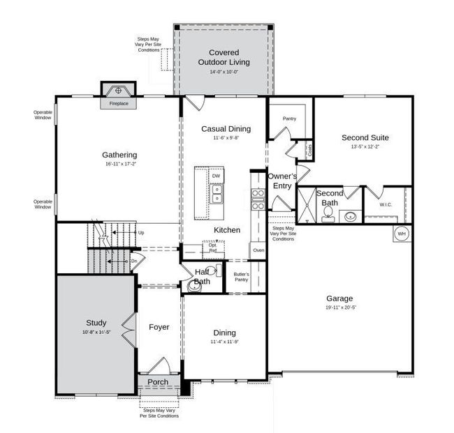 Structural options include: gourmet kitchen, tray ceiling, second suite on second floor, shower ledge in owner's bath, study, covered outdoor living, door from owners closet to laundry room, additional windows, fireplace, finished basement with bedroom suite and rough-in for future wet bar. | Image 4
