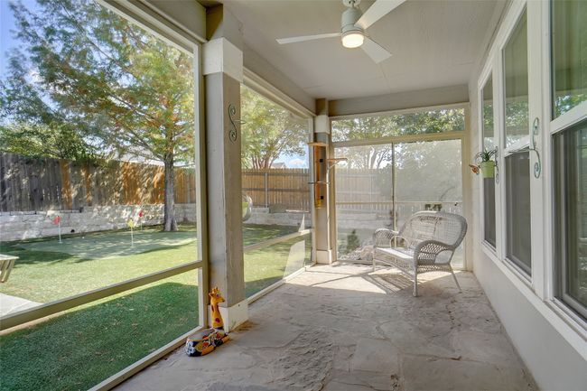 View of yard featuring a fenced in pool | Image 27