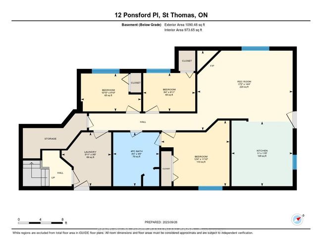 12 Ponsford Pl, House other with 5 bedrooms, 3 bathrooms and 4 parking in Saint Thomas ON | Image 40