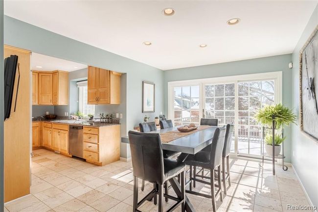 Open Concept Dining Room to Kitchen. New 3 Pane Doorwall to Huge Private Deck. | Image 8