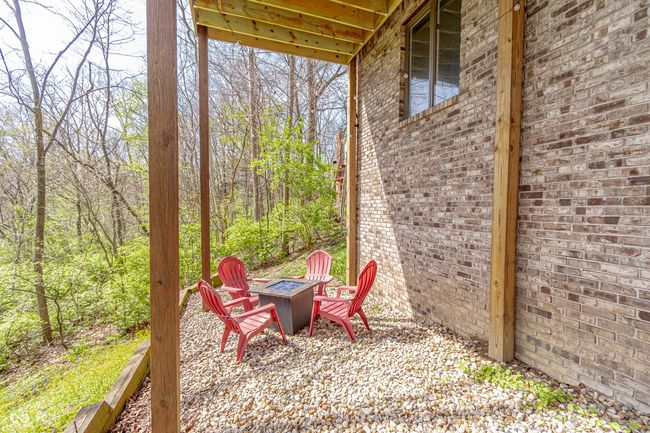 view of patio with a fire pit | Image 44