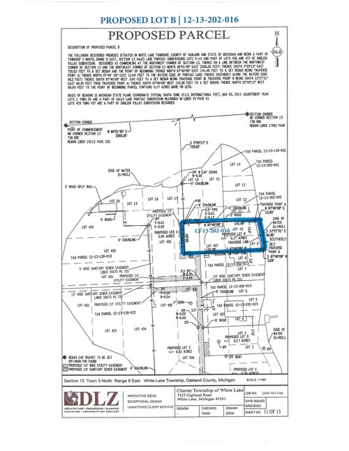 LOT B Gale Island Street, White Lake Charter Township, MI, 48386 | Card Image