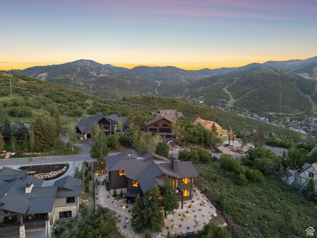Aerial view at dusk of a mountain view | Image 85