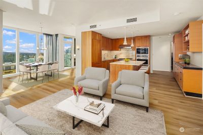 Lots of natural light in this SE end unit on the 20th floor of Bellevue Towers. | Image 1