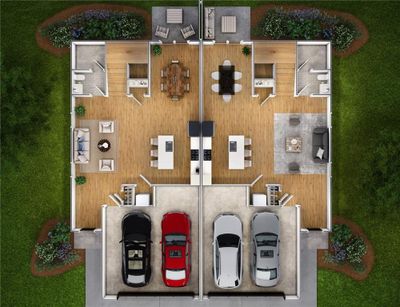 3d rendering of main level living | Image 2