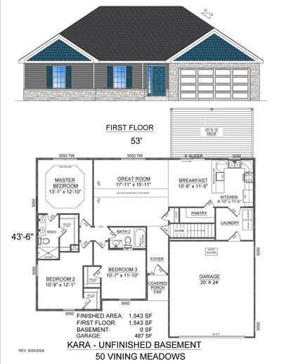 Sales drawing - 50 Vining Meadows Dr_Pag | Image 1