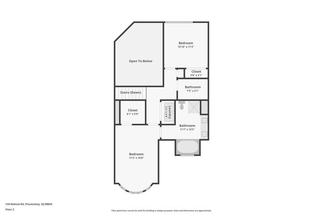 144 Nebula Rd, Townhouse with 2 bedrooms, 3 bathrooms and null parking in Piscataway NJ | Image 34