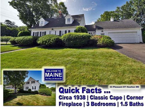 33 Pleasant Street, Houlton, ME, 04730 | Card Image