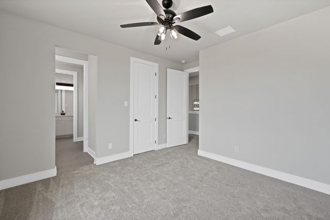 Unfurnished bedroom featuring carpet and ceiling fan | Image 31