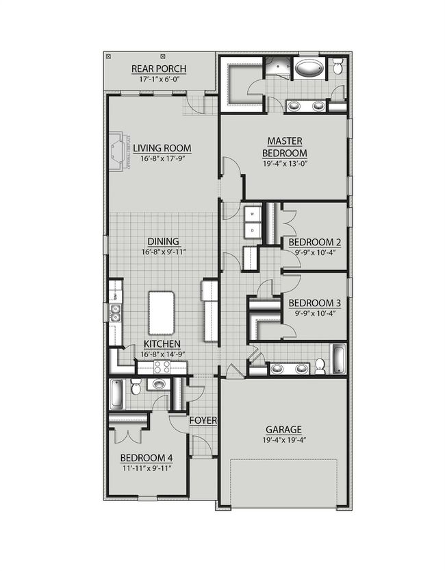 1240 Little Cypress Loop, House other with 4 bedrooms, 3 bathrooms and 2 parking in Orange TX | Image 20