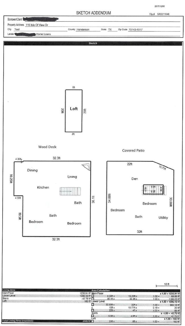 Appraiser's sketch of the home with measurements. | Image 25