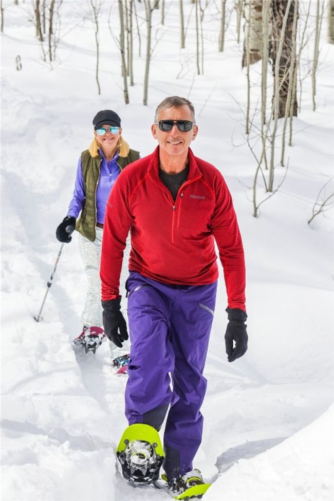 Snowshoeing along miles of private trails at Alpine Mountain Ranch | Image 13