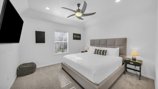 Bedroom with carpet floors, recessed lighting, and ceiling fan | Image 27