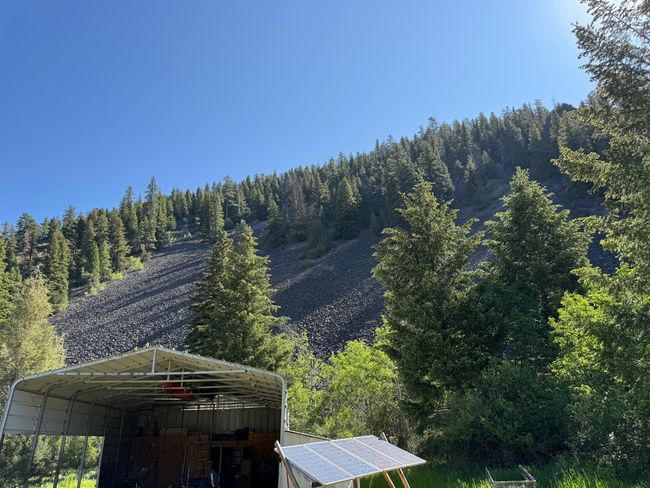 View of mountain backdrop with a forest | Image 33