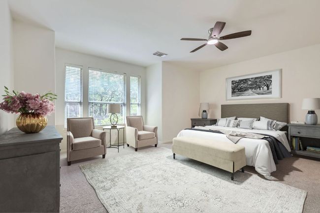 Showing digitally staged bedroom | Image 16