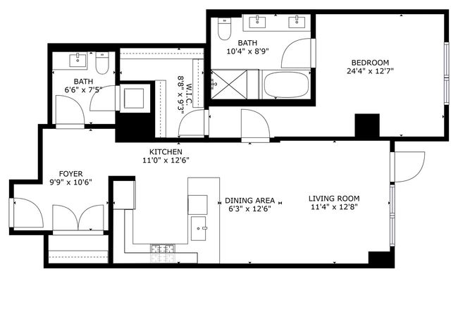 APT-402 - 540 W Webster Ave, Home with 1 bedrooms, 2 bathrooms and null parking in CHICAGO IL | Image 22