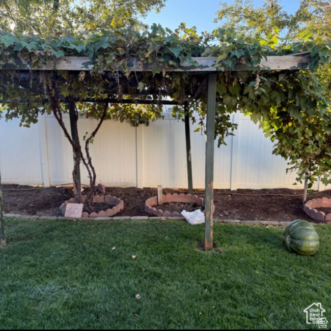 View of yard featuring fence | Image 21