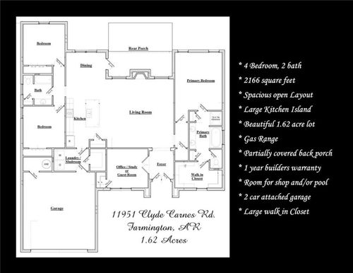 11951 Clyde Carnes Rd, Farmington, AR, 72730-9649 | Card Image