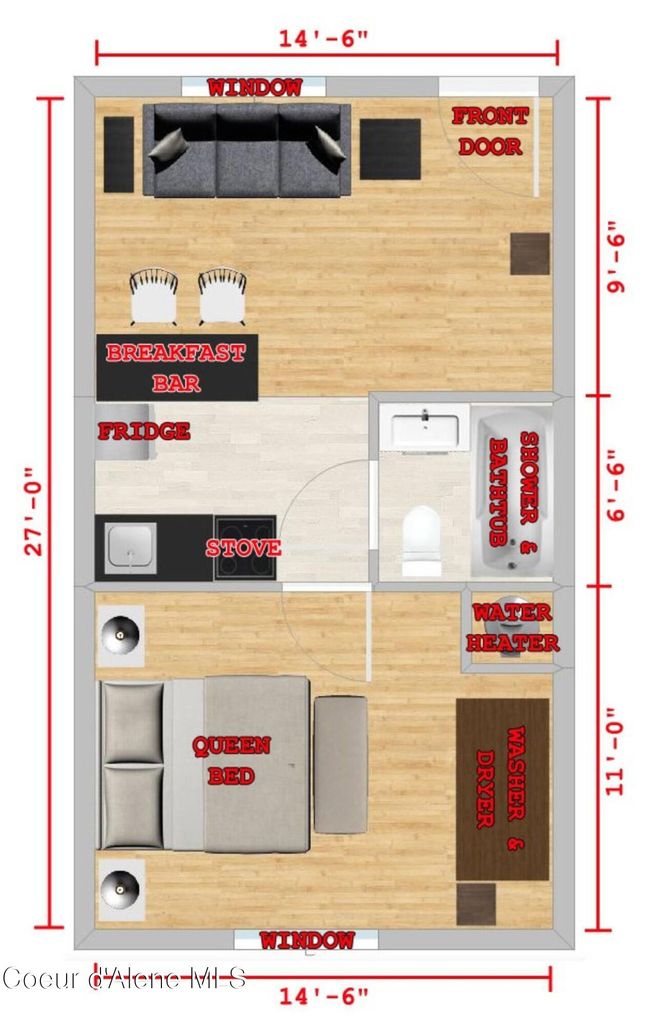 3 - 306 Second St, Condo with 1 bedrooms, 1 bathrooms and null parking in Mullan ID | Image 15