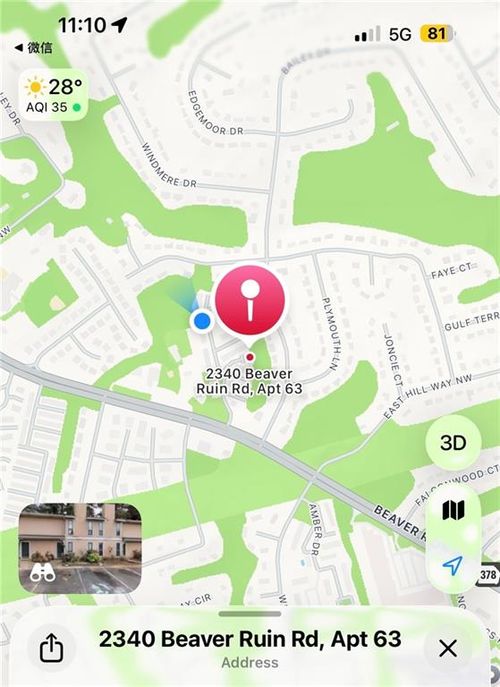 un63-2340 Beaver Ruin Rd, norcross, GA, 30071-3220 | Card Image