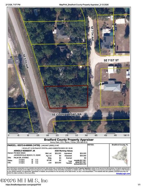 LOT 12 Palm St, Starke, FL, 32091 | Card Image