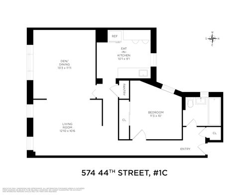 1c-574 44th St, Brooklyn, NY, 11220-1387 | Card Image