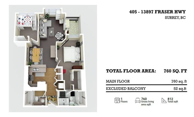 405 - 13897 Fraser Highway, Condo with 2 bedrooms, 2 bathrooms and 1 parking in Surrey BC | Image 22
