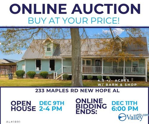 233 Maple Rd, New Hope, AL, 35760-8613 | Card Image