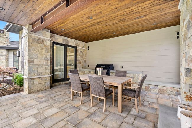 View of patio / terrace featuring outdoor dining space and a grill | Image 91