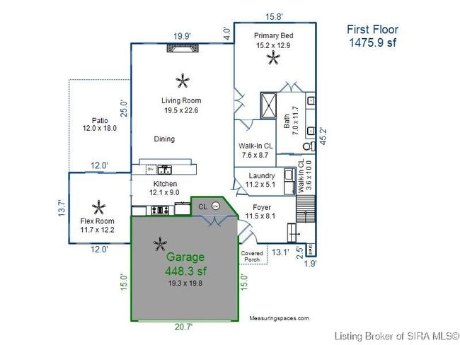126 Magnolia Dr, Condo with 2 bedrooms, 2 bathrooms and null parking in Scottsburg IN | Image 45
