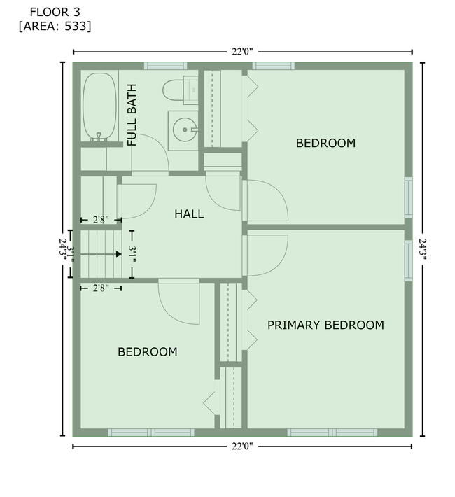 Floor Plans Upper Level - 10632 Arrowhead St NW | Image 32