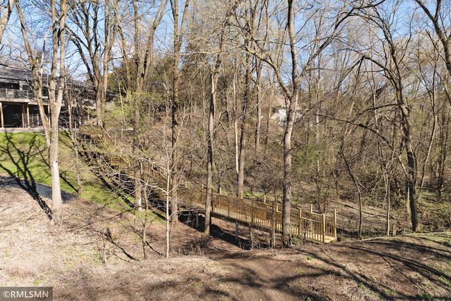 Newly rebuilt stairway/bridge to the lower lot and River. | Image 71