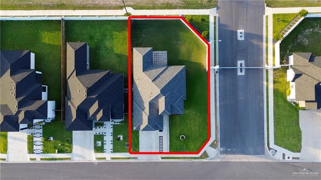 Aerial view of residential area with property parcel outlined | Image 16