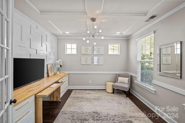 Home Office with built ins and French Doors | Image 5