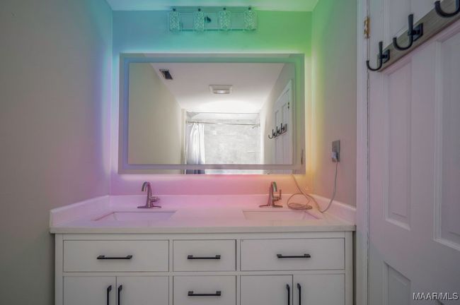 Apartment double vanity and cabinet. | Image 69