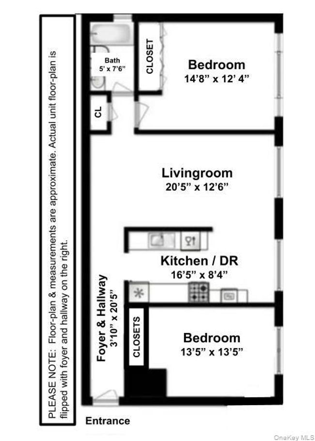Note: Actual floorplan is flipped with foyer & hall on right | Image 26