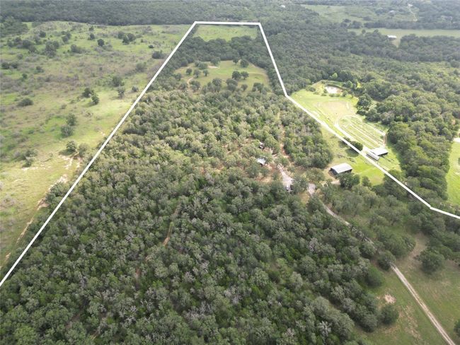 View of property location with property boundaries highlighted and a forest | Image 7