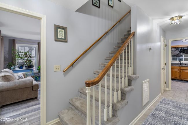 Entryway - Downstairs Ensuite, Stairs To Upstairs, Hallway to 1/2 Bath and Kitchen and Doorway to Living Room! | Image 15