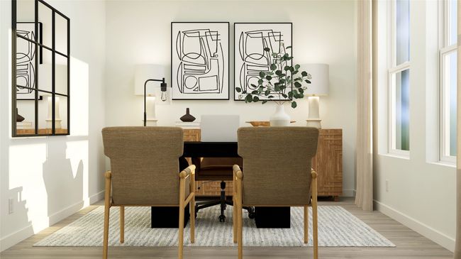 Dining area with wood finished floors and baseboards | Image 10