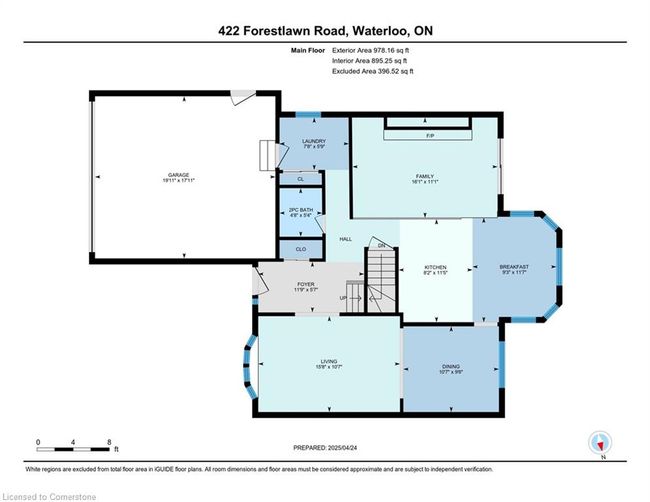 422 Forestlawn Rd, House other with 3 bedrooms, 3 bathrooms and 6 parking in Waterloo ON | Image 48