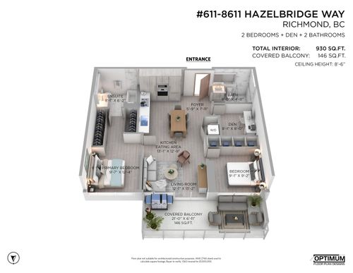 611-8611 Hazelbridge Way, Richmond, BC, V6X0W2 | Card Image