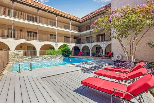 Courtyard pool is on the same level as unit #105 | Image 4