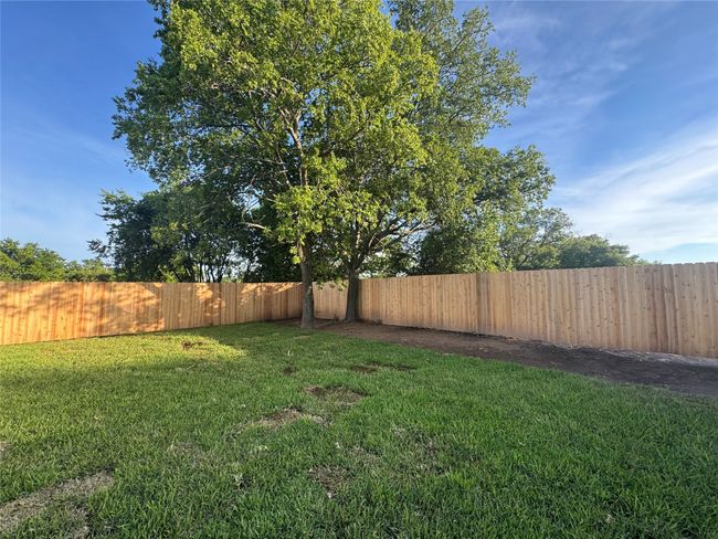 View of fenced backyard | Image 26