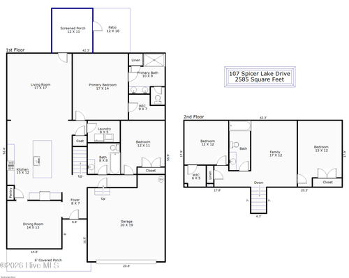 107 Spicer Lake Dr, Holly Ridge, NC, 28445-6006 | Card Image