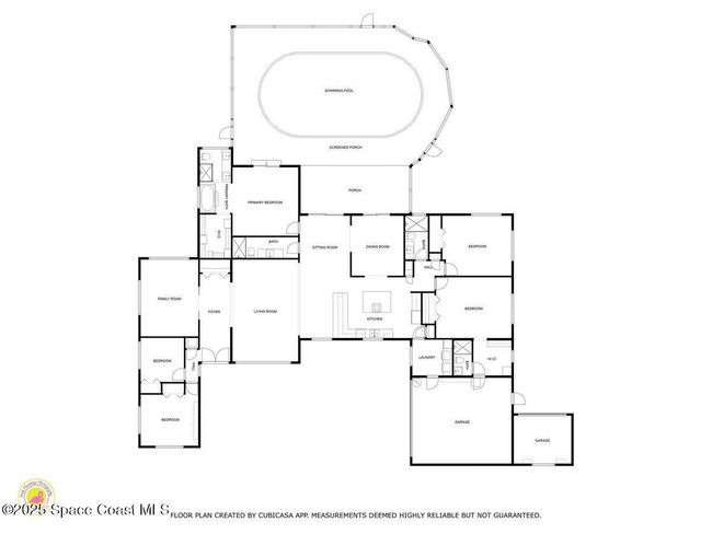 Spacious, open floor plan provides three wings for bedroom privacy | Image 5