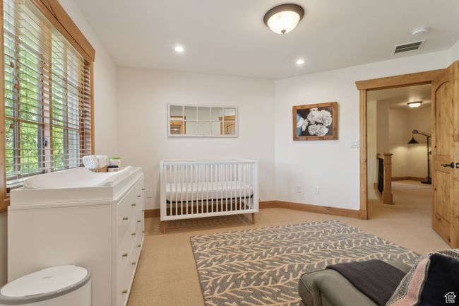 Carpeted bedroom with baseboards and recessed lighting | Image 36